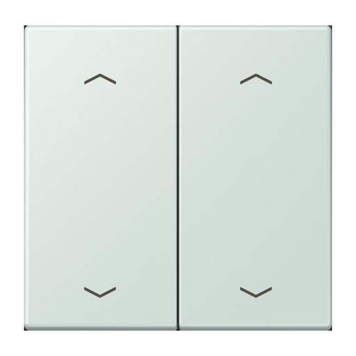 Jung - Abdeckung/Bedienelement für Installationsschalterprogramme Wippe mit Pfeilsymbolen LC 102 P 215 ceruleen pale