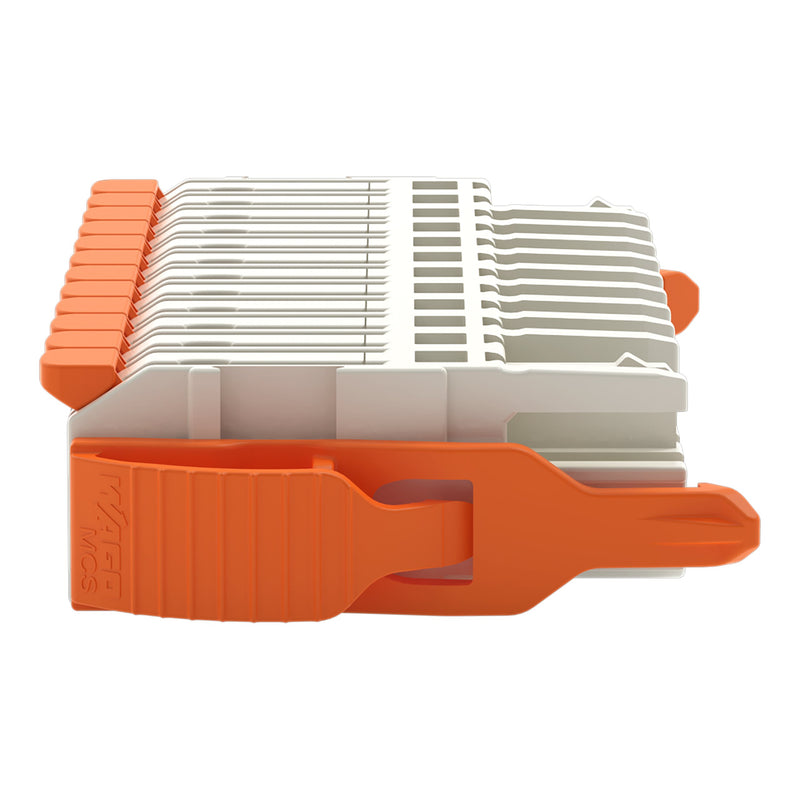 WAGO - Kabelsteckverbinder für Leiterplattensteckverbinder Federleiste 1-Leiter Hebel 2721-1112/037-000 Push-in Cage Clamp − 25 Stück
