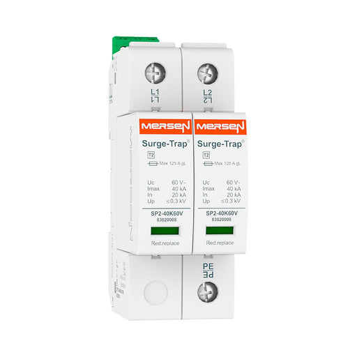 Mersen - Überspannungsableiter für Energietechnik/Stromversorgung Überspg.-Ableiter Typ 2 STPT2-40K60V-2PM 40kA Ucpv60V 2+0 TNS