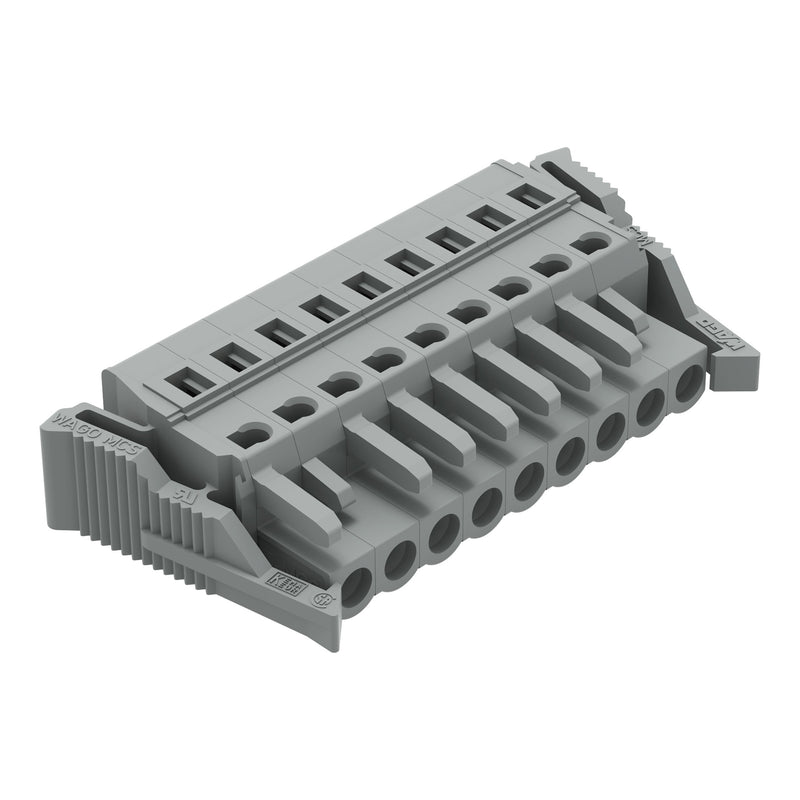 WAGO - Kabelsteckverbinder für Leiterplattensteckverbinder 1-Leiter-Federleiste 231-109/037-000 CAGECLAMP,2,5 mm²,gr − 25 Stück