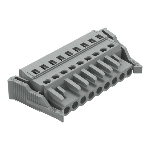 WAGO - Kabelsteckverbinder für Leiterplattensteckverbinder 1-Leiter-Federleiste 231-109/037-000 CAGECLAMP,2,5 mm²,gr − 25 Stück