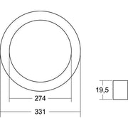 Brumberg Leuchten - Mechanisches Zubehör/Ersatzteile für Leuchten Frontring 81020715 nickel matt