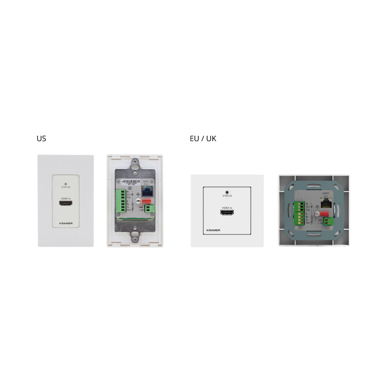 Kramer - Audio/Video-Funksystem HDBT Transmitter WP-789T/EU-80/86(W) f.Wandeinbau,EU
