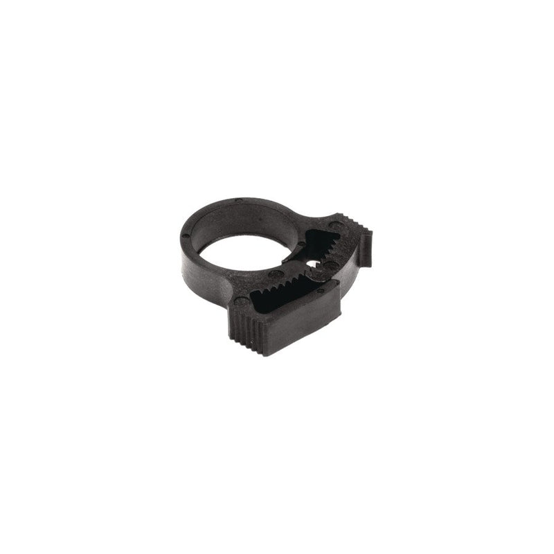HellermannTyton - Befestigungsschelle für Kabel/Rohre Schlauchschelle SNP18A PA66GF13BK100 schwarz, 20-23,1mm − 100 Stück
