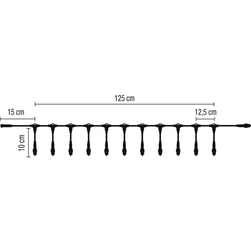 Scharnberger+Hasenbein - Elektrisches Zubehör/Ersatzteile für Leuchten Verteilerdose QuickFix 58840 11 Ausgänge schwarz