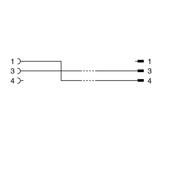 Pepperl+Fuchs Fabrik - Konfektioniertes Sensor-Aktor-Kabel Verbindungskabel V3-GM-BK0,5#70162462