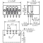 Weidmüller - Leiterplattensteckverbinder LP Verbinder B2L/S2L S2L-SMT #1794910000 3.5/16/90LF3.2SN − 48 Stück