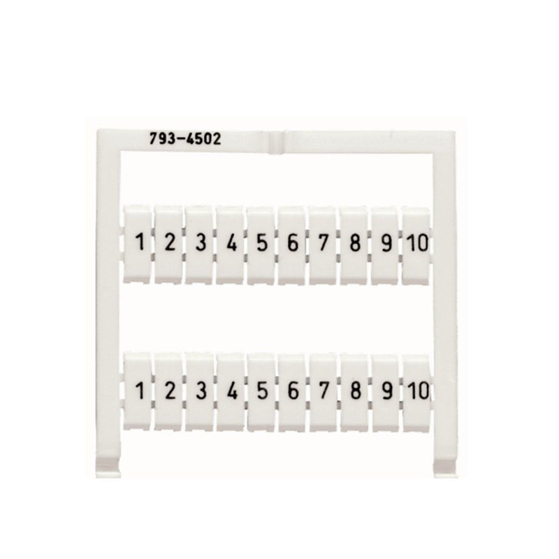 WAGO - Klemmenmarkierung WMB-Bezeichnungssystem 793-4502 W:1-10 (10x) − 5 Stück