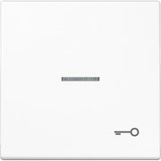 Jung - Abdeckung/Bedienelement für Installationsschalterprogramme Wippe Sym.TÜR/Lichtl.aws LS 990 KO5 T WW für beleuchtb.Taster