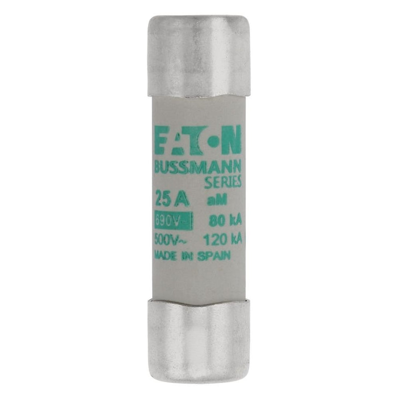 Eaton - Zylindrische Sicherung Sicherungseinsatz Nieders. CYLINDRICA#C14M25 25A AC 690V 80kA − 10 Stück