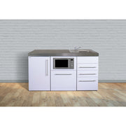 Stengel - Mini-Küche Miniküche Premiumline MPGSMS3ES160GSMWBli3 Edelstahl