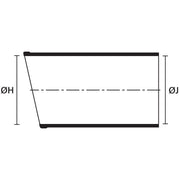 HellermannTyton - Aufteilkappe Warmschrumpfformteil 1108-4-G PO-X BK Stecker rechtwinklig − 10 Stück