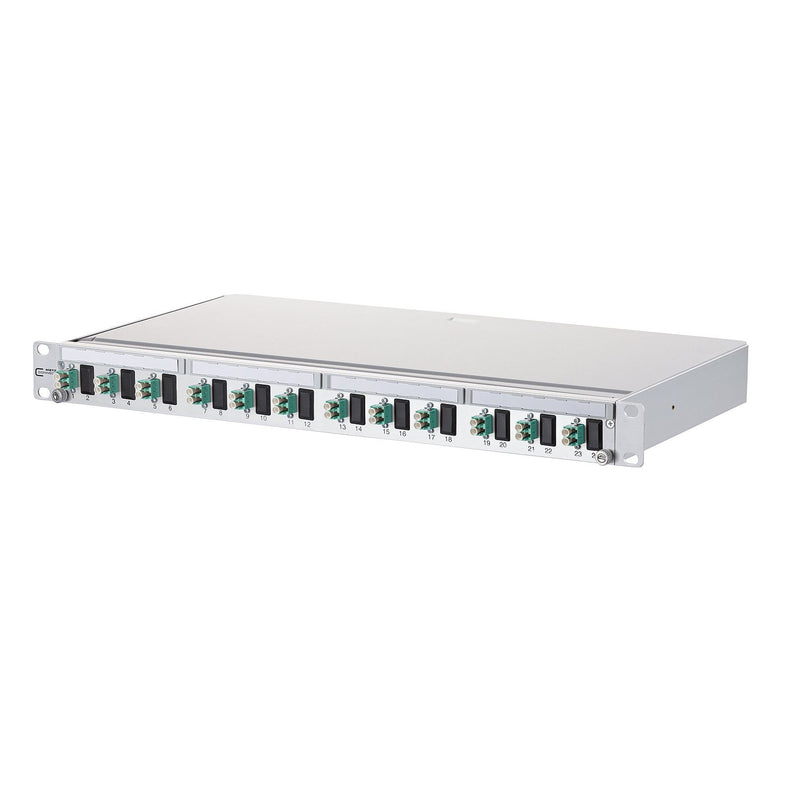 Metz Connect - Patchpanel LWL LWL-Patchfeld OpDAT PA 1502257712-E 12xLC-D OM3 bestückt