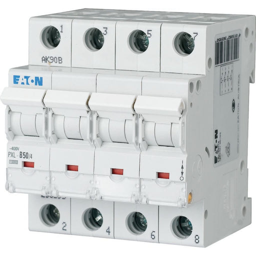 Eaton - Leitungsschutzschalter PXL-B50/4 50 A, 4p,Steckkl. B