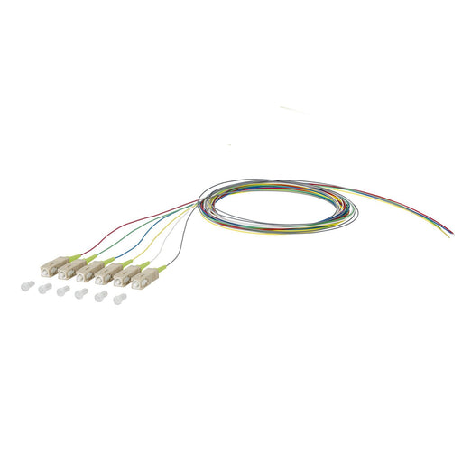 Metz Connect - LWL-Pigtail OpDAT Pigtail SC 2m 150R1CO0020E6 OM5 6-farbig − 6 Stück