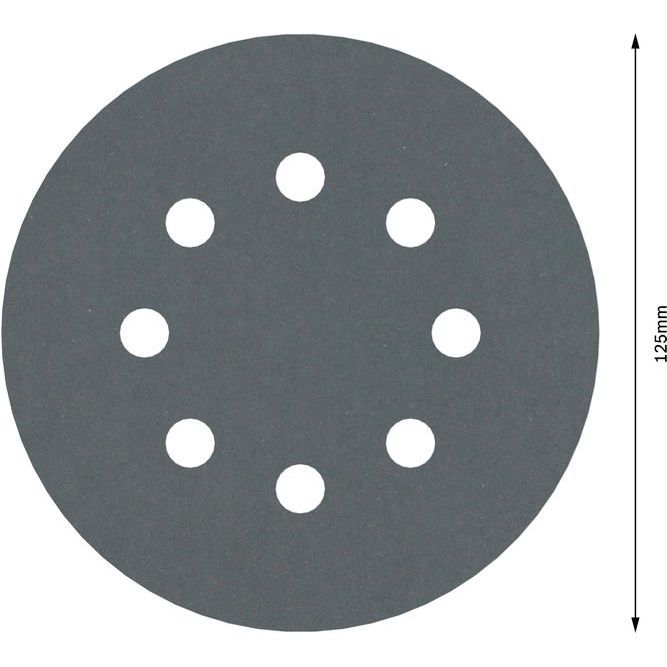 Bosch - Schleifpapier/Schleifvlies PRO F355 Schleifblatt, 125 2608605122 mm, G600, 5-tlg