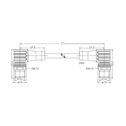WAGO - Patchkabel Kupfer Industrie sercos Leitung M12D-Steck. 756-1604/060-200 wink.,M12D-St.,w.,rt − 1 Stück