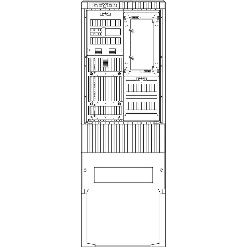 ABN - Zähler-Komplettschrank Zähleranschlusssäule SZ175ZZ1401 1ZP, 4-pol. IP54