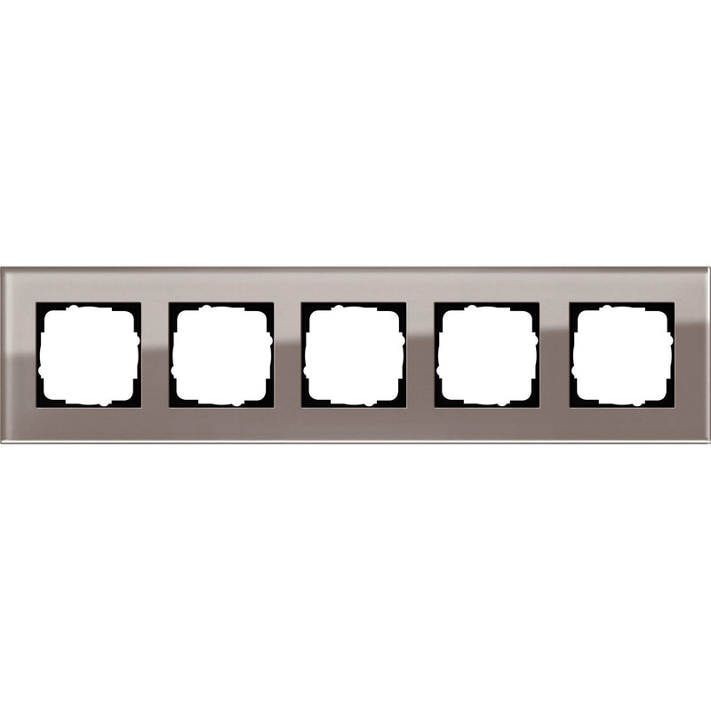Gira - Abdeckrahmen 5fach Esprit 0215122 Glas Umbra
