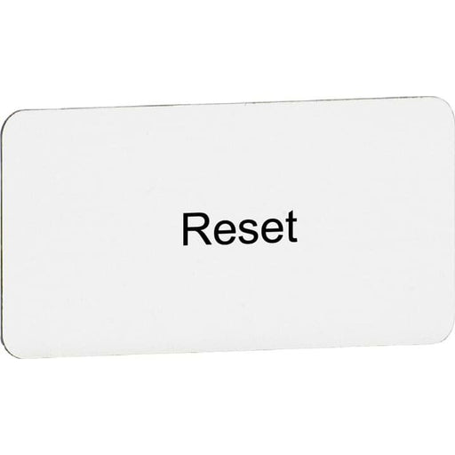 ABB Stotz S&J - Tastenplatte für Befehls- und Meldegeräte Texteinlage - Reset MA6-1047 mit 1 Schaltstellung − 10 Stück