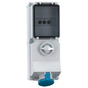 Bals Elektrotech - CEE-Steckdose abschaltbar, abgesichert (IEC 60309) Wandsteckdose abschaltbar 176 abgesichert 63A 4p