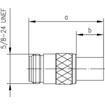 Telegärtner - Koax-Steckverbinder N-Kabelbuchse cr 100024016 G42 (2.7/7.1)