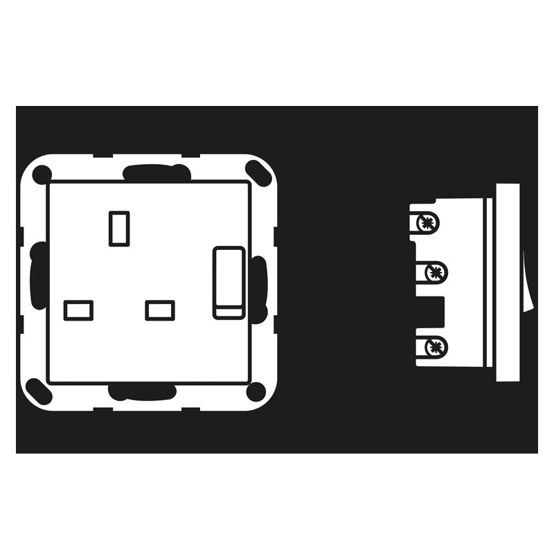 Jung - Steckdose A 3171 AL 13A 250V 2-pol