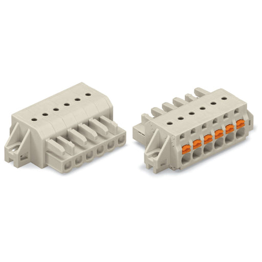 WAGO - Kabelsteckverbinder für Leiterplattensteckverbinder 1-Leiter-Federleiste 2721-104/031-000 Push-inCAGECLAMP,lgr − 50 Stück
