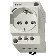 Finder - Steckdose Reiheneinbau Steckdose f. Schaltschrank 7U.00.8.230.0000 grau
