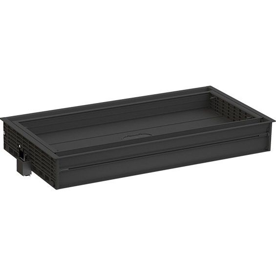 Bachmann - Leergehäuse Einbaurahmen 935.000 Alu, schwarz elox