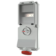 Mennekes - CEE-Steckdose abschaltbar, abgesichert (IEC 60309) Wanddose DUO 6059A 63A,4p,6h,400V,IP44