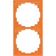 Jung - Abdeckrahmen Rahmen 2-fach orange CD 582 K O waage/senkrecht