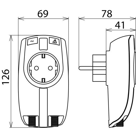 DEHN - Überspannungsschutzgerät für Energie- u. Informationstechnik ÜS-Adapter DEHNprotector DPRO 230 TV DPRO 230 TV
