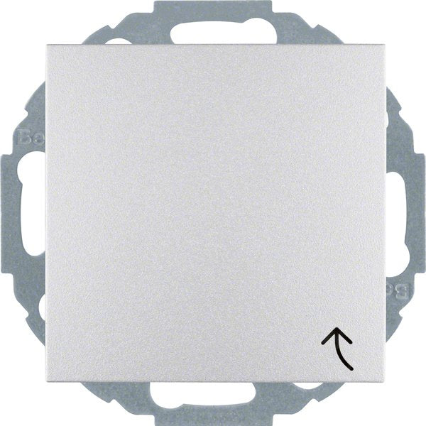 Berker - Steckdose Schuko-Steckd.alu/matt 47441404 mit Klappdeckel