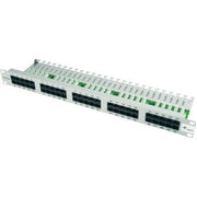 Telegärtner - Patchpanel Kupfer 19" ISDN-Panel 50-Port MPPISDN 50-H kurz 1HE, RAL7035 − 1 Stück
