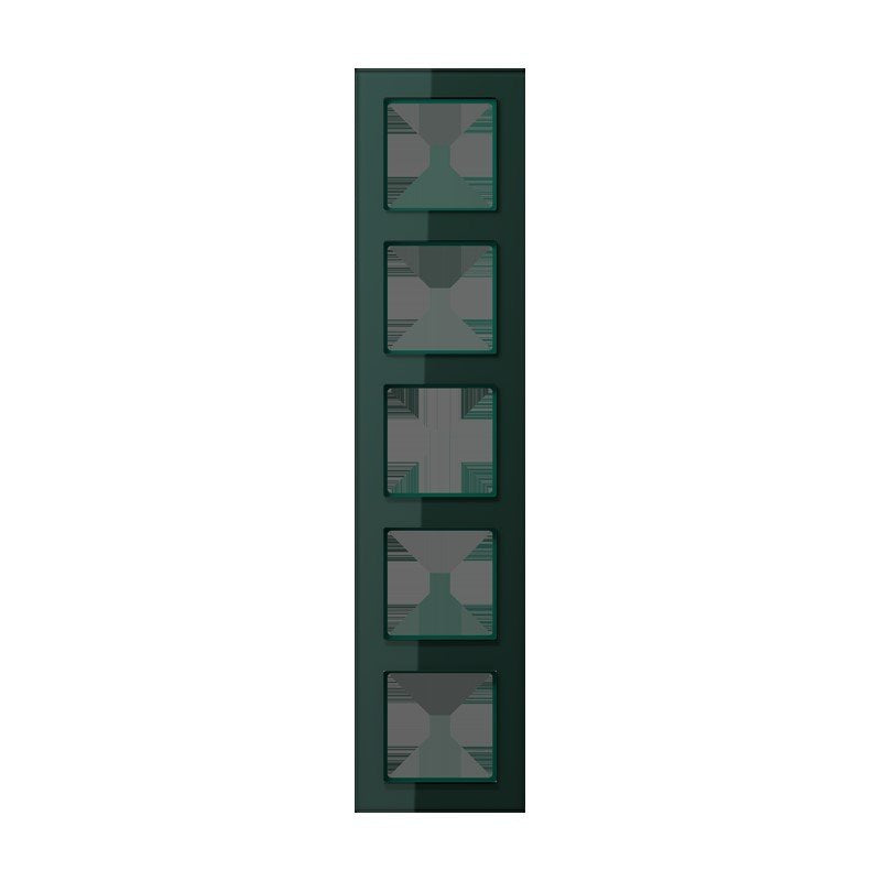Jung - Abdeckrahmen Glasrahmen 5fach AC 585 GL SG smaragdgrün