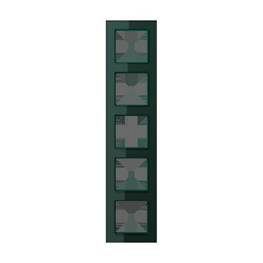 Jung - Abdeckrahmen Glasrahmen 5fach AC 585 GL SG smaragdgrün