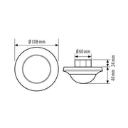 ESYLUX - Bussystem-Bewegungsmelder Decken-Präsenzmelder PD-C 360i/24 ELC UP, 360 Grad
