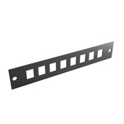 Enoc - Abdeckung/Blende/Beschriftungsleiste (Schaltschrank) 10" Leerpanel KPRJ 8-S RJ45, RAL 9005 sw