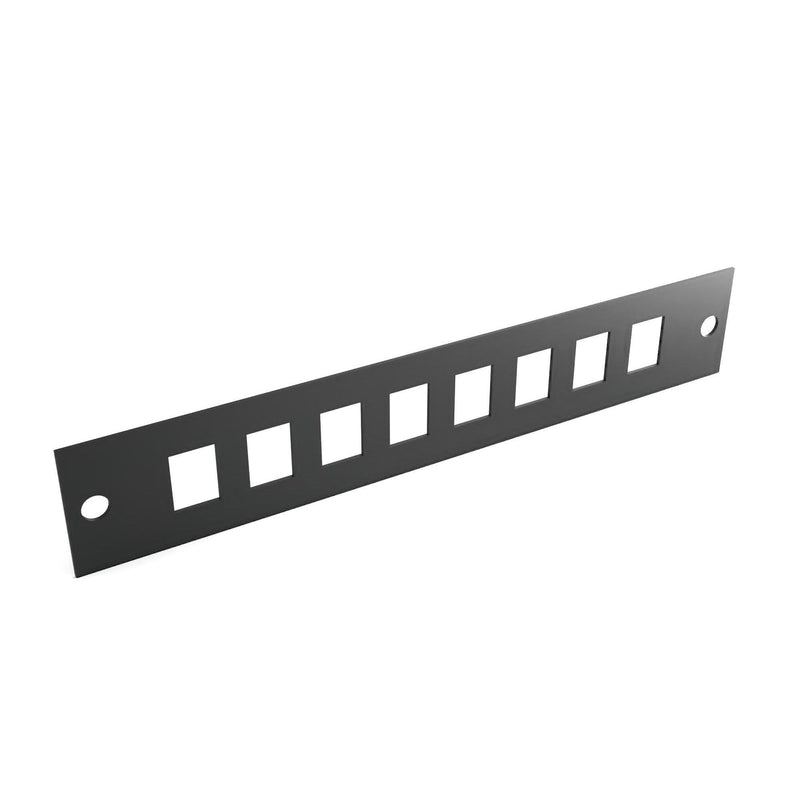 Enoc - Abdeckung/Blende/Beschriftungsleiste (Schaltschrank) 10" Leerpanel KPRJ 8-S RJ45, RAL 9005 sw