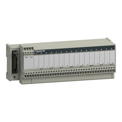 Schneider Electric - Ein- und mehrpolige Klemmenleiste Klemmblock 16 Kanäle ABE7R16S210 1S,5A,potentialfrei