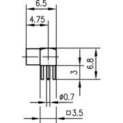 Telegärtner - Koax-Steckverbinder MMCX-Winkelanbaubuchse 100025104 50Ohm, f. LTP 609 − 5 Stück