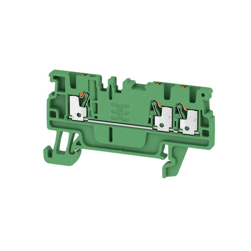 Weidmüller - Durchgangs-Reihenklemme Klemme A3C 1.5 GN PUSH IN, 1.5 mm² − 50 Stück