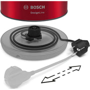Bosch SDA - Wasserkocher TWK3P424 deep red/gr