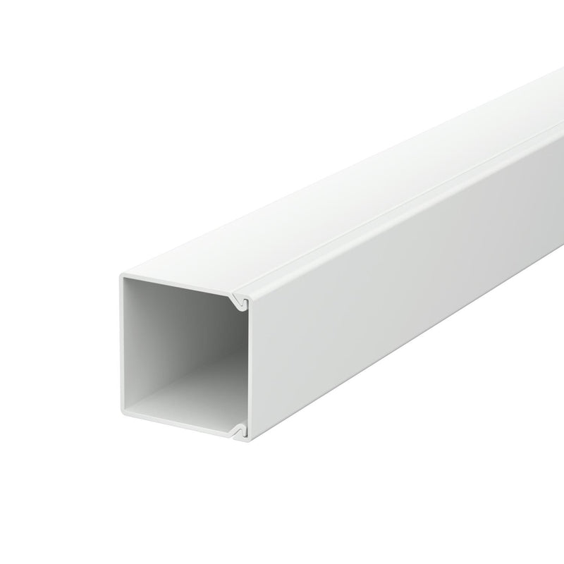 OBO Bettermann - Leitungsführungskanal Wand+Deckenkanal m.Obert. WDK25025LGR 25x25mm,PVC − 2 Meter
