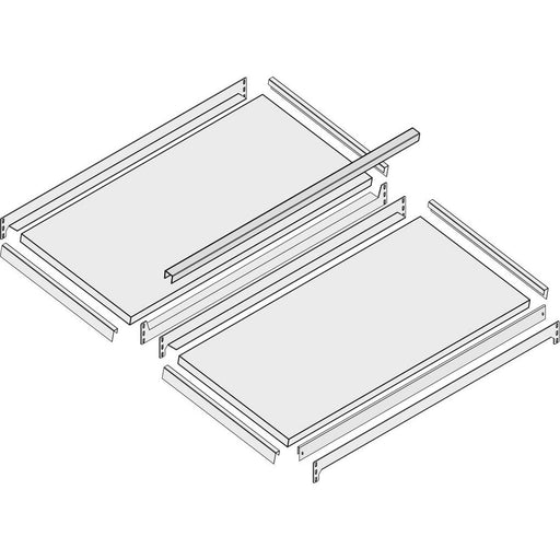 Bito - Zubehör/Ersatzteile für Werkzeugkasten, -schrank, -wagen und Werkbank Zusatzebene Set 10-23549 1000x500 schräg