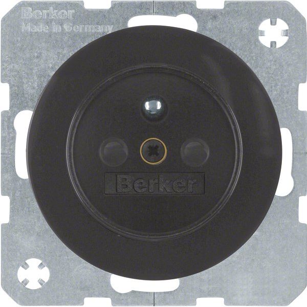Berker - Steckdose sw/gl 6765762045 m.Schutzkontaktstift