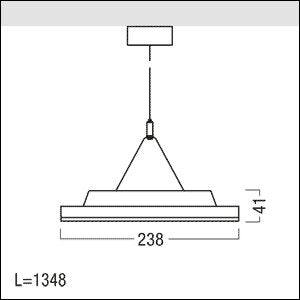 Zumtobel Group - Pendelleuchte LED-Pendelleuchte MIREL-L DI #42183050 5800-840 LDO ASQ1