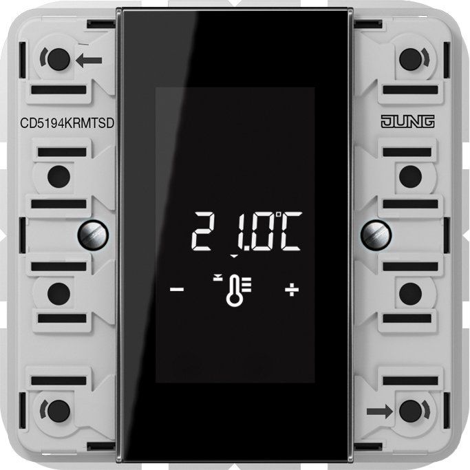 Jung - Bussystem-Mehrfach Bediengerät KNX-Raumcontroller-Modul CD 5194 KRM TS D kompakt 4-fach