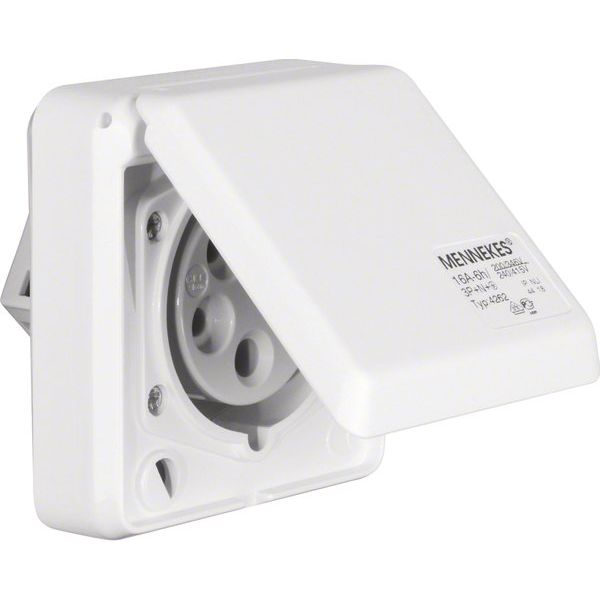 Berker - CEE-Steckdose (IEC 60309) CEE-Steckdose 5-polig Eb 578501 16A m.Klappdeckel